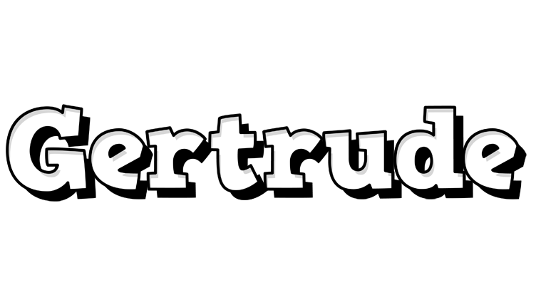 Gertrude snowing logo