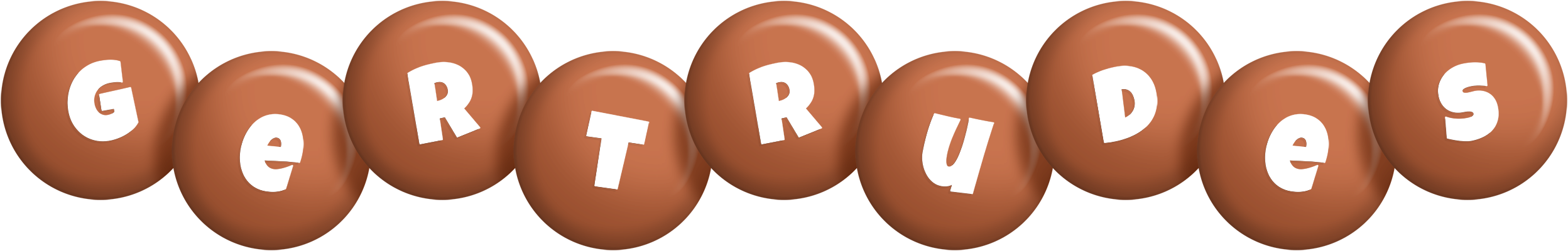 Gertrudes candy-brown logo