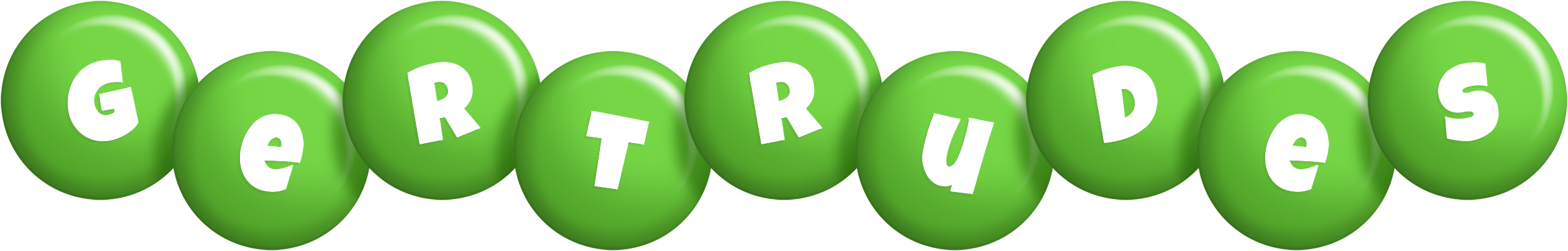 Gertrudes candy-green logo