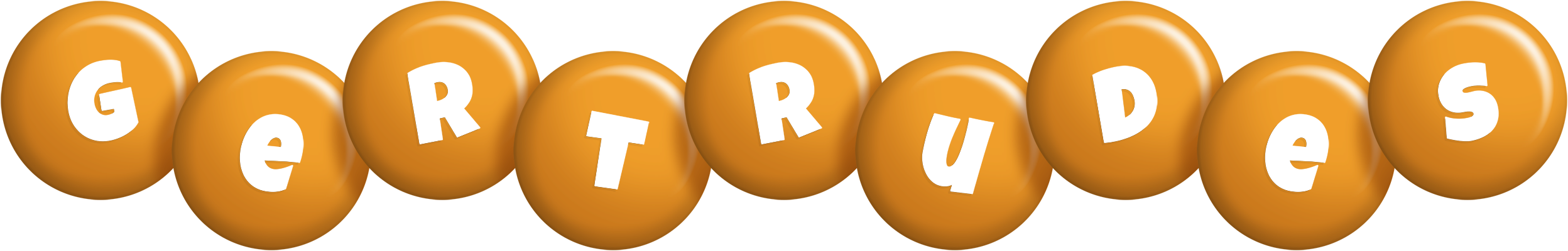 Gertrudes candy-orange logo