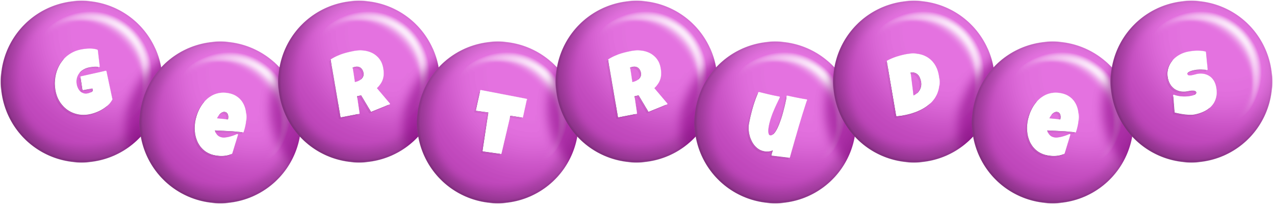 Gertrudes candy-purple logo