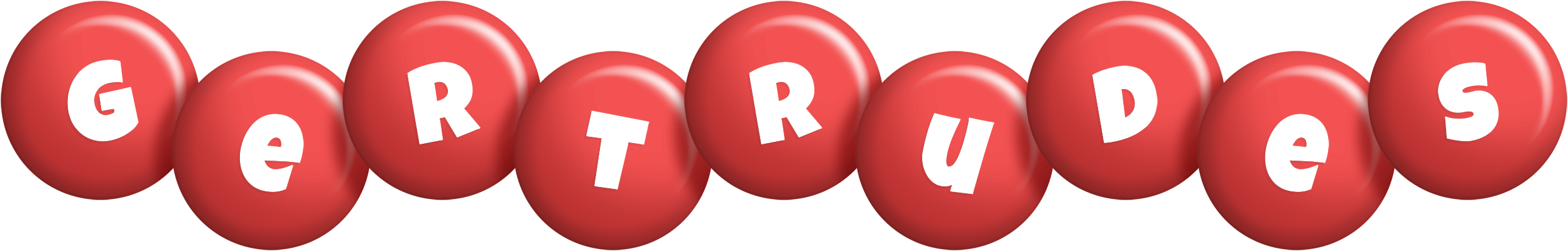 Gertrudes candy-red logo