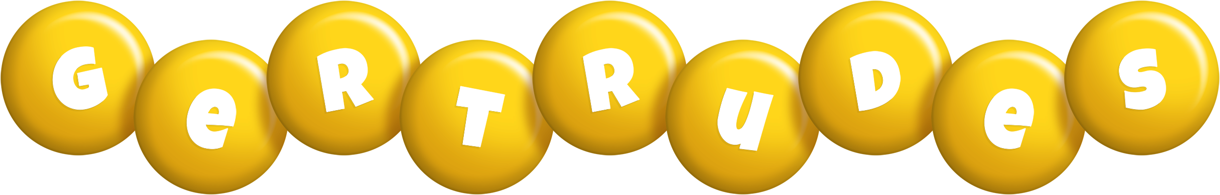 Gertrudes candy-yellow logo