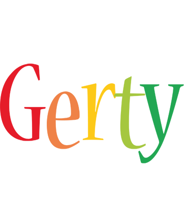Gerty birthday logo
