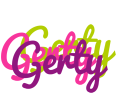 Gerty flowers logo