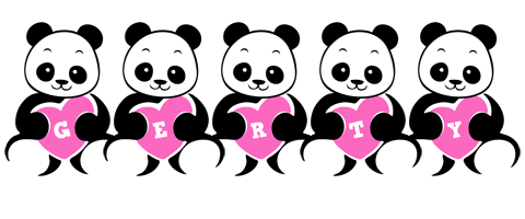 Gerty love-panda logo