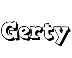 Gerty snowing logo