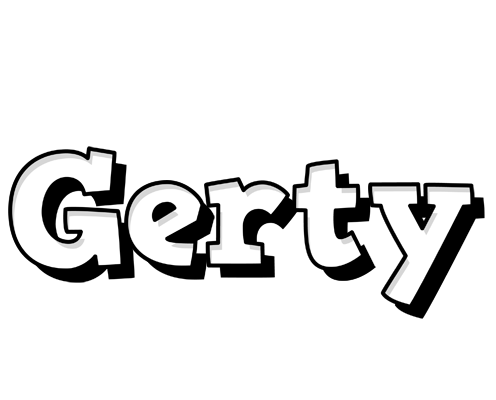 Gerty snowing logo