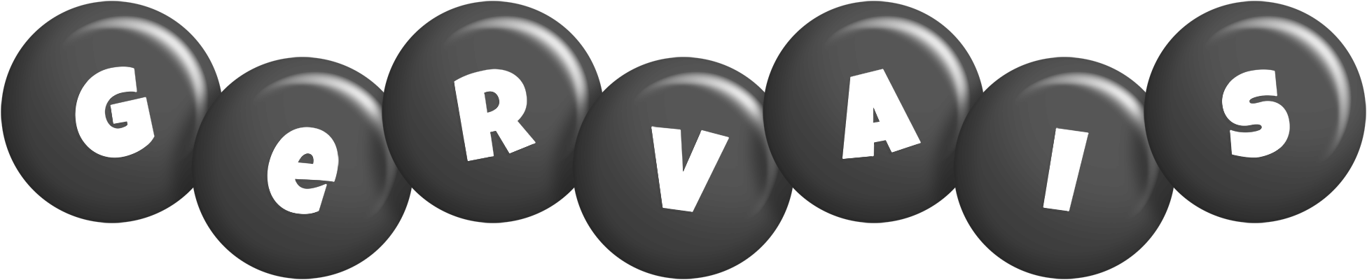 Gervais candy-black logo
