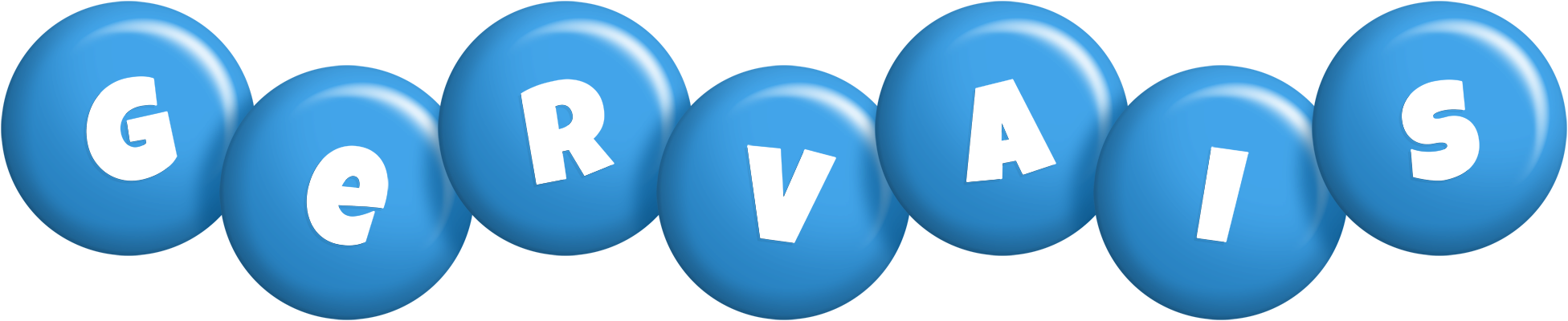 Gervais candy-blue logo