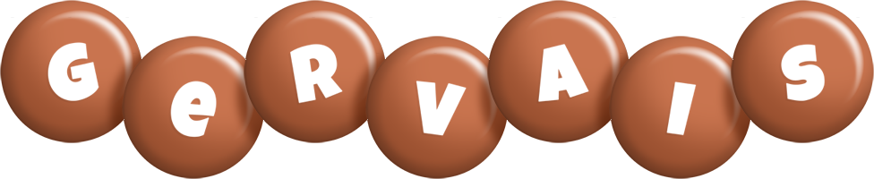 Gervais candy-brown logo