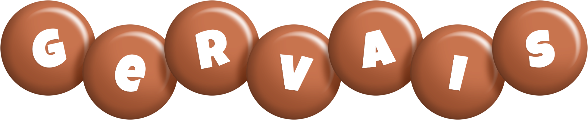 Gervais candy-brown logo
