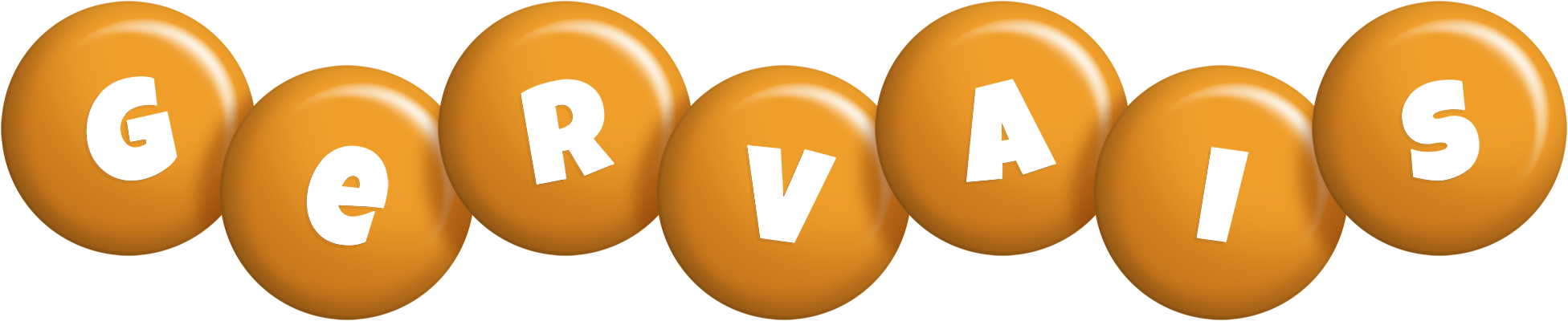 Gervais candy-orange logo