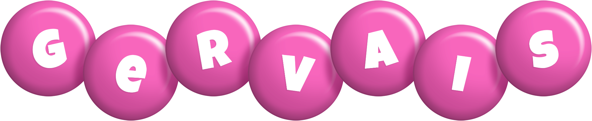 Gervais candy-pink logo
