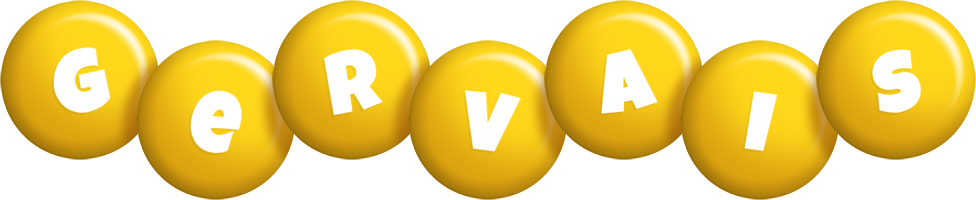 Gervais candy-yellow logo