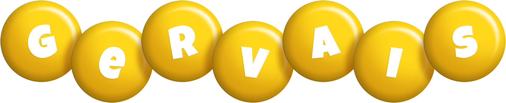 Gervais candy-yellow logo
