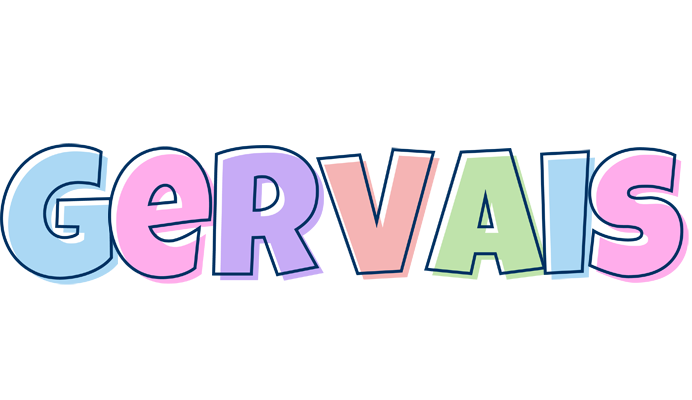 Gervais pastel logo