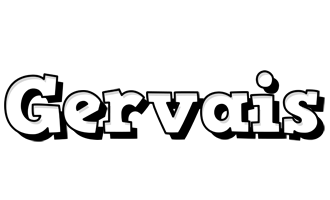 Gervais snowing logo