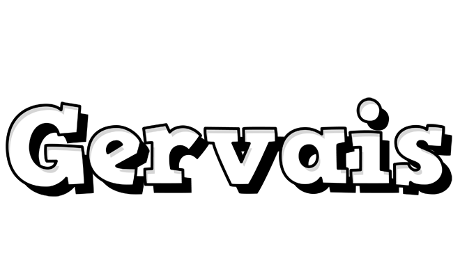 Gervais snowing logo