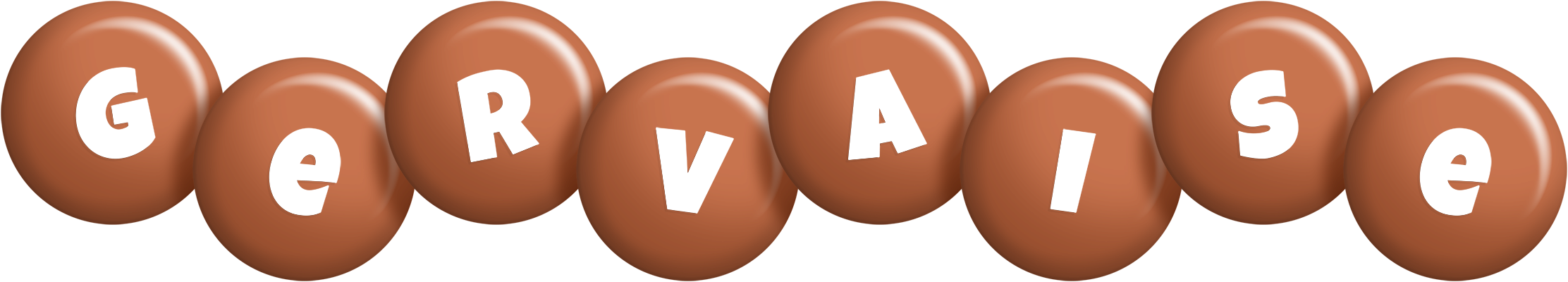 Gervaise candy-brown logo