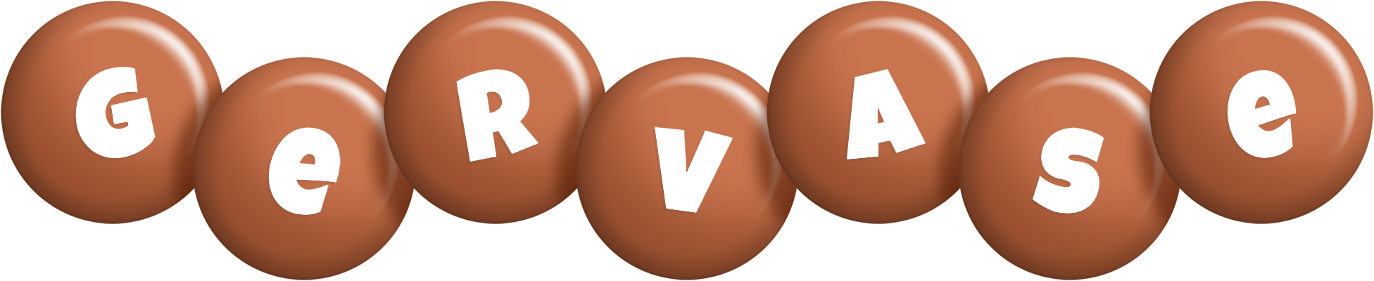 Gervase candy-brown logo