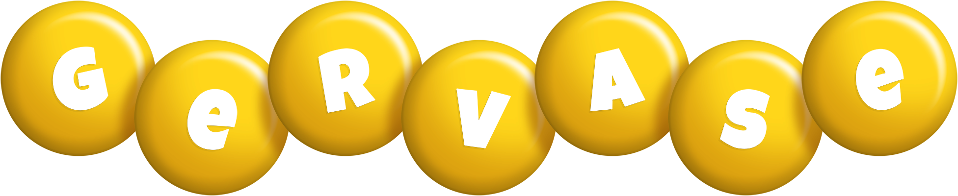Gervase candy-yellow logo