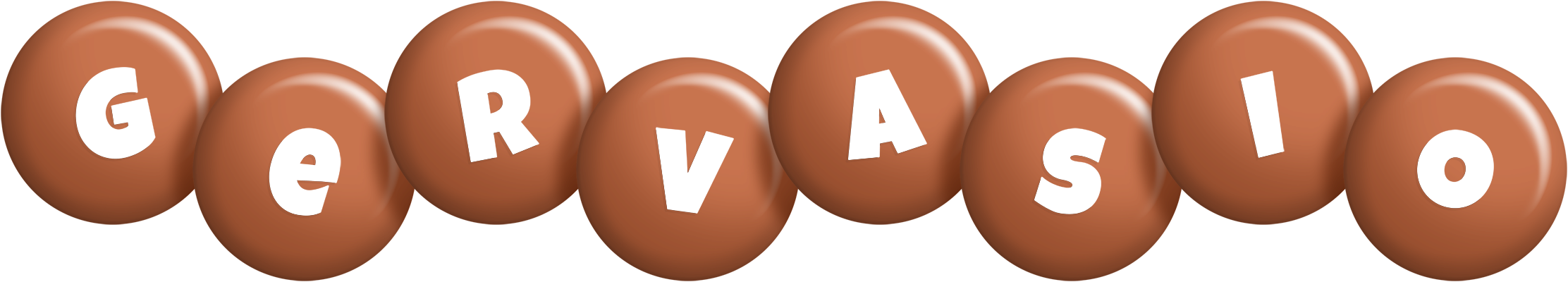 Gervasio candy-brown logo
