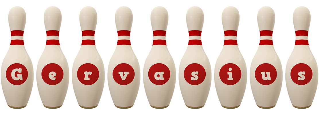 Gervasius bowling-pin logo