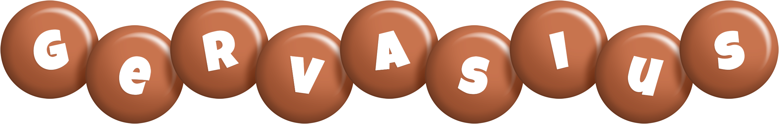 Gervasius candy-brown logo