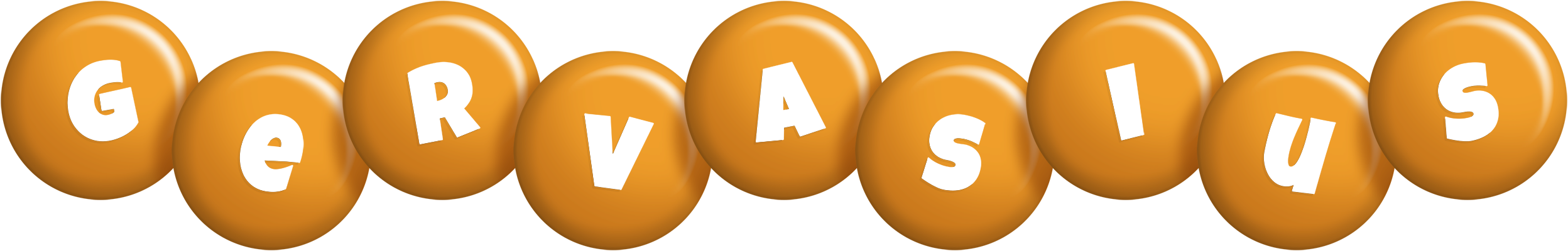 Gervasius candy-orange logo