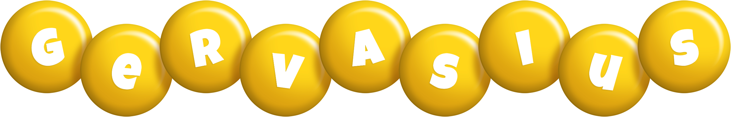 Gervasius candy-yellow logo