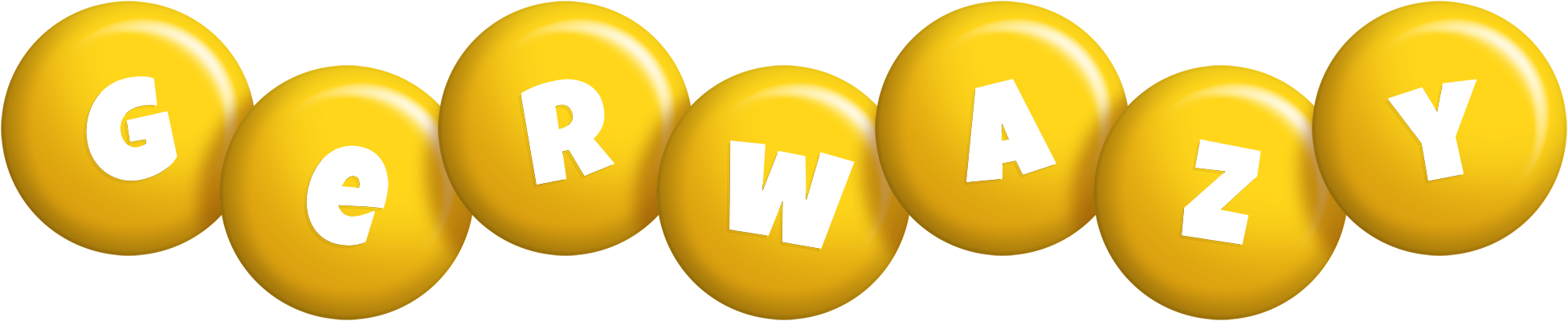 Gerwazy candy-yellow logo