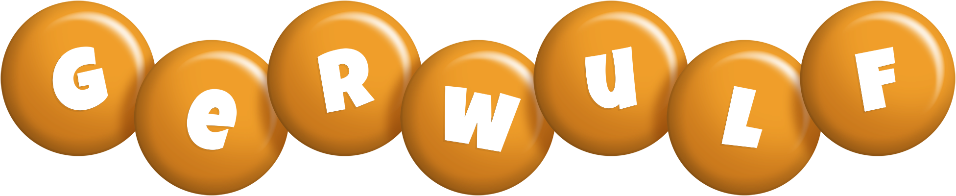 Gerwulf candy-orange logo