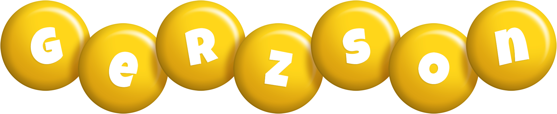 Gerzson candy-yellow logo