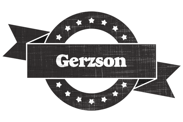 Gerzson grunge logo