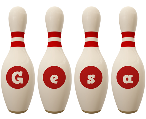 Gesa bowling-pin logo