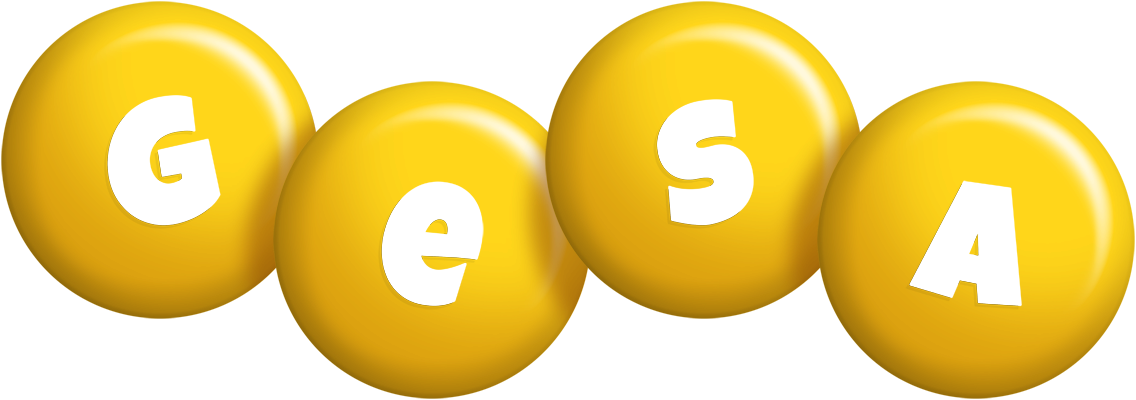 Gesa candy-yellow logo