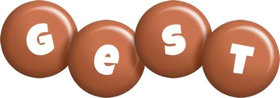 Gest candy-brown logo