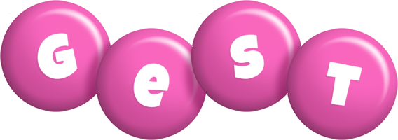 Gest candy-pink logo