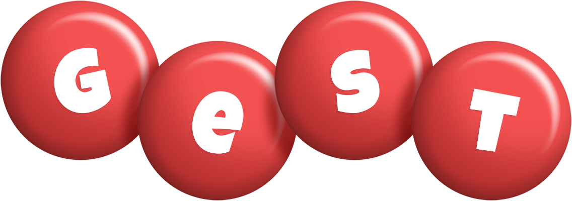 Gest candy-red logo
