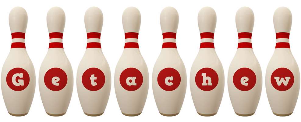 Getachew bowling-pin logo