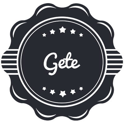 Gete badge logo