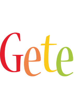 Gete birthday logo