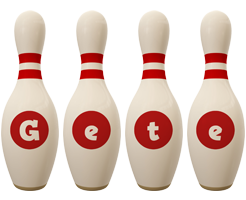 Gete bowling-pin logo