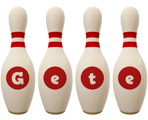 Gete bowling-pin logo