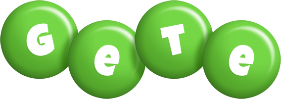 Gete candy-green logo