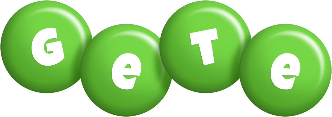 Gete candy-green logo