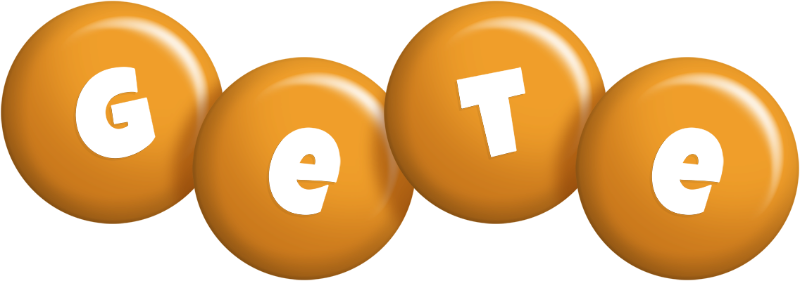 Gete candy-orange logo