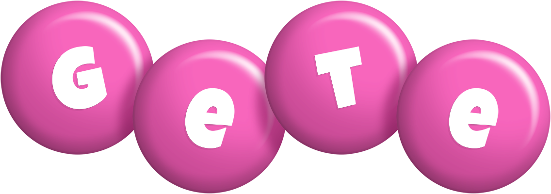 Gete candy-pink logo