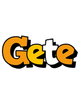 Gete cartoon logo